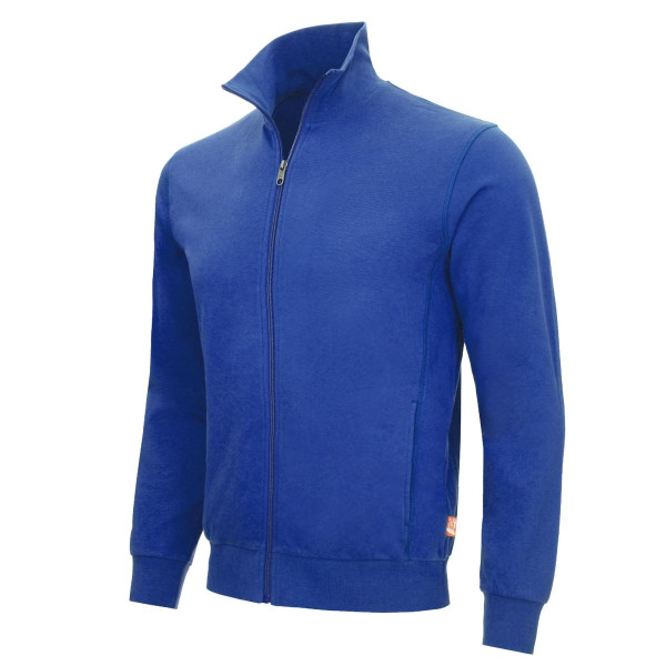 NITRAS MOTION TEX LIGHT, Sweatjacke, 70% Baumwolle / 30% Polyester, 300 g/qm, Größe: XL, Farbe: königsblau, VE: 15 Stück, 7020-2000-XL