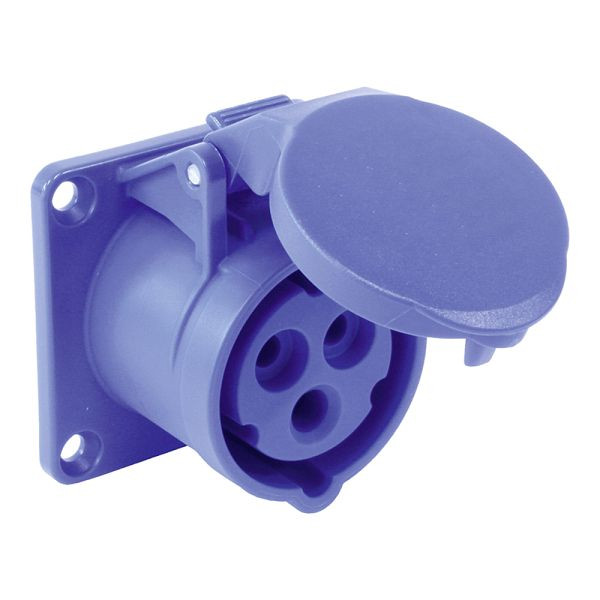 ELSPRO CEE-Einbausteckdose 4polig/16A/230V/9h/IP67/gerade, AD2214