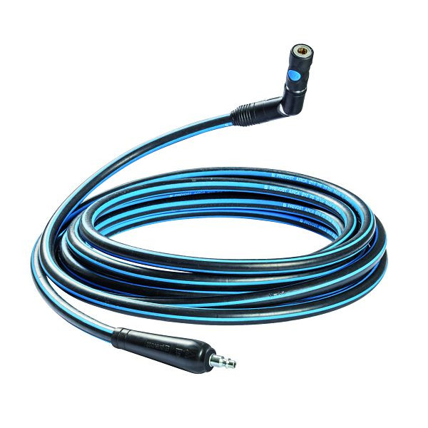 Prevost Schlauchverlängerung AIRCA mit drehbarer Sicherheitsschnellkupplung prevoS1, Ø Innen/Außen= 8 x 15 mm, Länge= 10 m, Kupplung= ASI 06SW, RAL AASW810