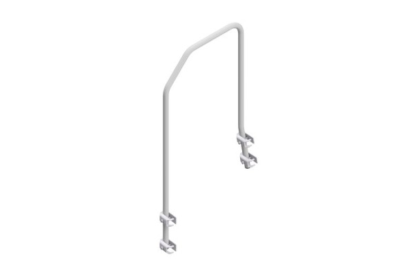 HYMER Haltevorrichtung seitlich für Maschinentritt, für Stufenzahl 4, inkl. Befestigungsmaterial, 20000963