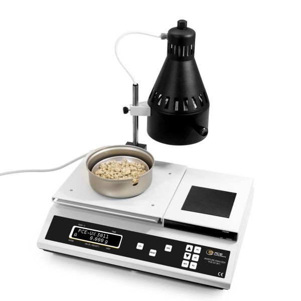 PCE Instruments Feuchtebestimmerwaage, Wägebereich 220 g und GLP-Datenverwaltung, PCE-UX 3011