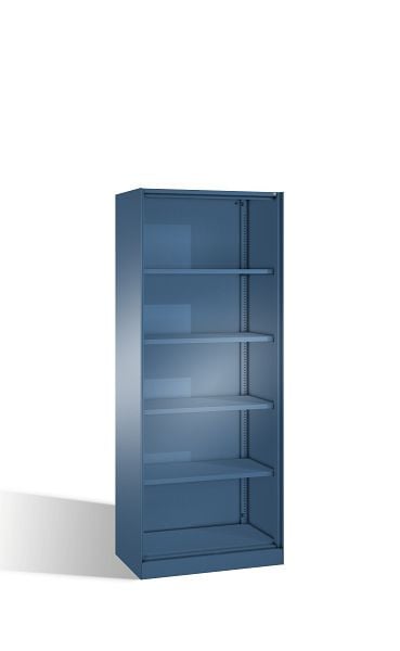 C+P Büroregal Asisto, H1980xB800xT435mm, Farbe: Fernblau, 5 OH, 140003-000 S10014