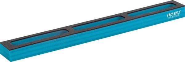 Hazet Weichschaum-Einlage, mit Kleinteilefächern, 3 Kleinteilefächer H 33 x B 522 x T 50 mm, 163-522X50