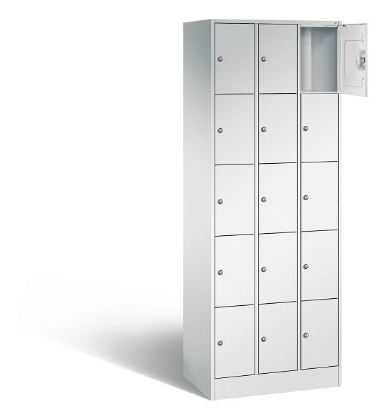C+P Schließfachschrank Serie 8070, H1950xB680xT480mm, Farbe: Lichtgrau, 80700-30 S10001