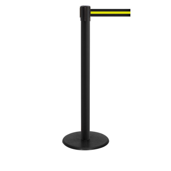 Stein HGS Personenleitsystem -P-Line Famous-, schwarz, schwarz/gelb/schwarz waagerecht (gestreift), mit magnetischem Gurtendstück, Gurtlänge: 4 m, 12822-0504