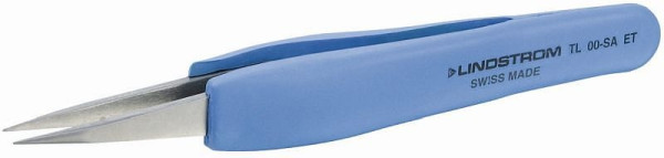 Lindström Hochpräzisions-Pinzette mit flachen, starken Spitzen, ESD, TL 00-SA-ET