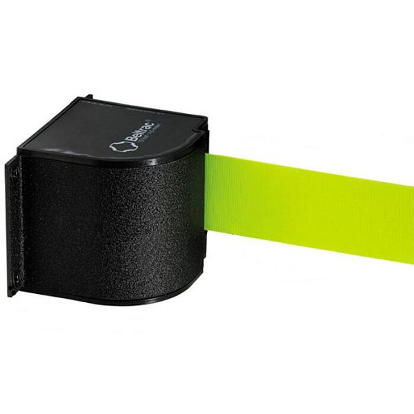 Stein HGS Wandgurtkassette "Beltrac Wall Mount XL" aus Aluminium, 5, 4m, schwarz, magnetisch, Gurt oliv, 11391xlm-sw7