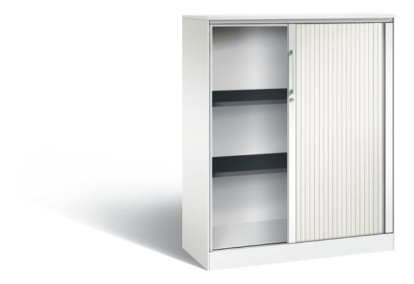 C+P Rollladenschrank Asisto, H1310xB1000xT435mm, Farbe: Verkehrsweiß, Bügelgriff, 3 OH, 143032-000 S10091