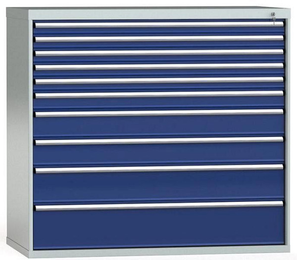 KLW Schubladenschrank 1325 x 1439 x 750 mm H x B x T, Einbaumaß: 1225 mm, Einteilung: 78x36 Einheiten, SMB1325-10UP-001
