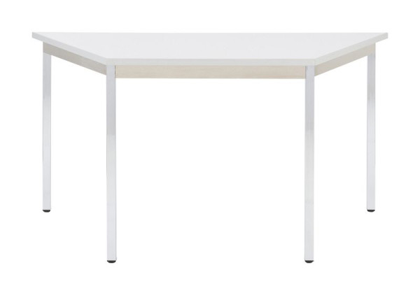 Bisley MULTI Desking Mehrzwecktisch, Trapez, verchromt, 25 mm, Dekor G grau, H 740 x B 1200 x T 600 mm, MTC25T1206G399