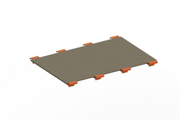 Meta Spanplattenboden 1825x1100x19 mm, für Palettenregal MULTIPAL, 200189933