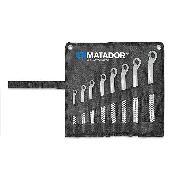 MATADOR Doppelringschlüssel-Satz, DIN 838, 8 teilig, 6x7-20x22 mm, 0200 9080