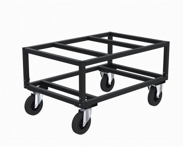 Kongamek Palettenwagen, Schwarz, Bremse, 1200 x 800 x 655 mm, KM222-SB