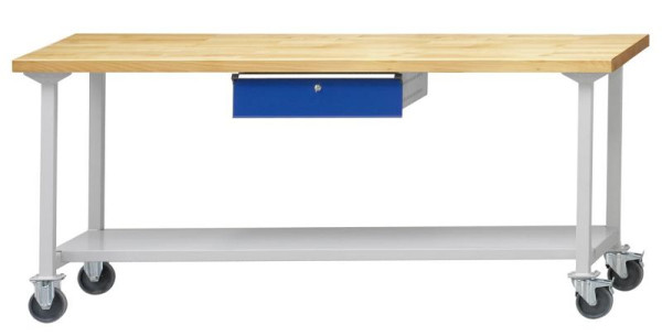 ANKE Werkbänke Arbeitstisch, Modell 83, 2000 x 700 x 890 mm, RAL 7035/5010, BMP 40 mm, 400.949