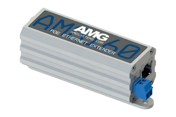 AMG Systems Industrieller Ethernet über UTP (CAT) Extender, 1 Port, 1 x 10/100Base-T(x), AMG160-1F-1EU
