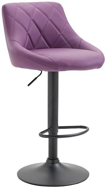 CLP Barhocker Lazio Kunstleder schwarz, lila, 321757