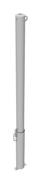 Schake Absperrpfosten Stahlrohr Ø 60 x 2,5 mm herausnehmbar für Vorhangschloss, feuerverzinkt, mit 1 Öse, 460V/1