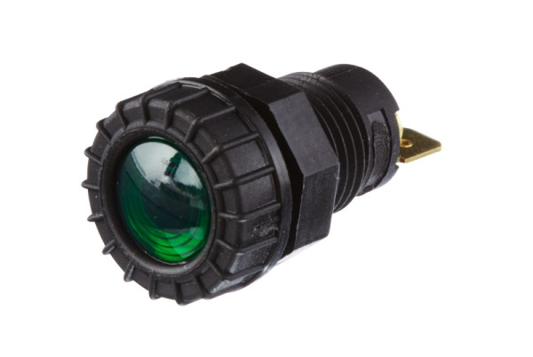 HELLA Kontrollleuchte, Halogen, 12/24V, H, geschraubt, grün, 2AA 008 594-021