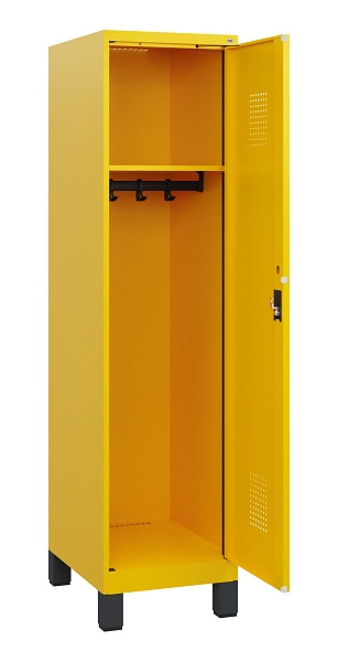 C+P Spind Evolo PLUS, Füße, 1 Abteil, 1630x400x500mm, 1023/1023, Zylinderschloss, 0490105-12 S10049