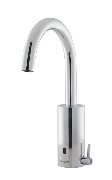 Benkiser Metrix Schwanenhals Elektronik Waschtisch-Misch-Armatur für Batteriebetrieb, 1996070