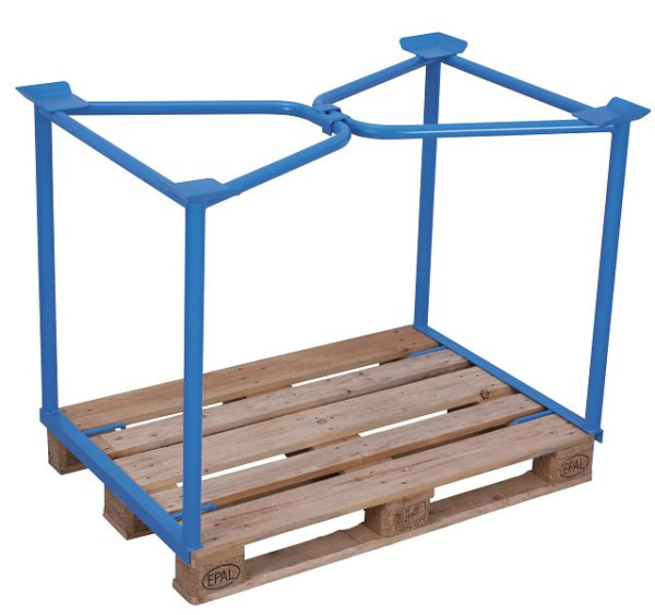 VARIOfit Palettenaufsatz Typ 65, Innenmaße: 1.125 x 1.000 mm, RAL 5012 lichtblau, Nutzhöhe: 800 mm, pa-100.000