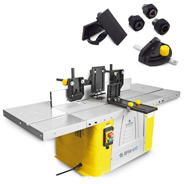 BAMATO Tischfräsmaschine inklusive Spannzangenset, BFM-610