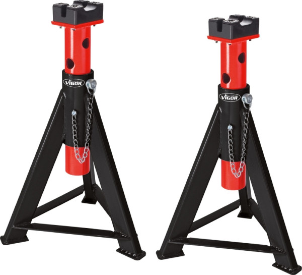 VIGOR Unterstellbock Satz 6 Tonnen, Anzahl Werkzeuge: 2, V2648