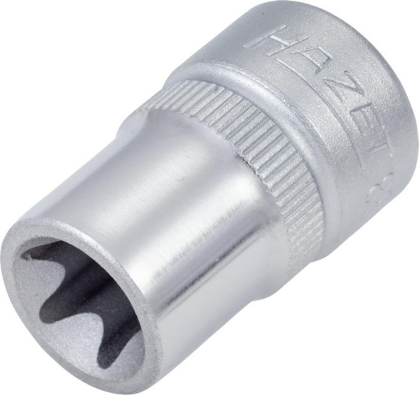 Hazet Steckschlüsseleinsatz TORX®, Vierkant hohl 10 mm (3/8 Zoll), Außen TORX® Profil, E12, Mit Rändelung, 880-E12