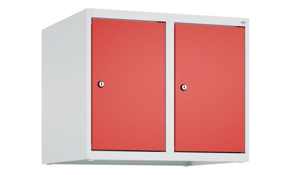 C+P Schrankaufsatz Classic PLUS, Aufsatzschrank, 7035/3020, Zylinderschlösser, 500x600x500mm, 2 Abteile, 080090-20 S10017