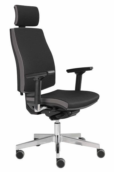 Hammerbacher Bürodrehstuhl Premium 1 Schwarz, Höhe 116-133 cm, Sitzbreite 50 cm, VSDP1/D