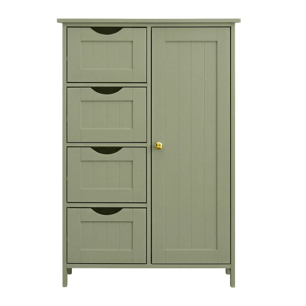 SONGMICS Lagerschrank, Grün, 55x30x82,2 cm, LHC041C02
