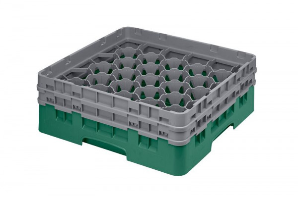 Cambro Spülkorb mit 30 Fächern Camrack® 13,3 cm maximale Höhe, Farbe: Flaschengrün, 30S434119