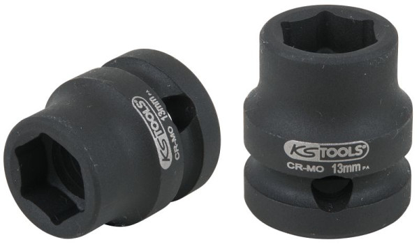 KS Tools 1/2" Sechskant-Kraft-Stecknuss, extra kurz, 13,0 mm, 515.0059