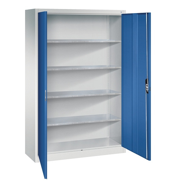 C+P Stahl-Flügeltürenschrank, 7035/5010, Maße (H x B x T): 1950 x 1200 x 500 mm, Traglast 70 kg, 8930-00 S10704
