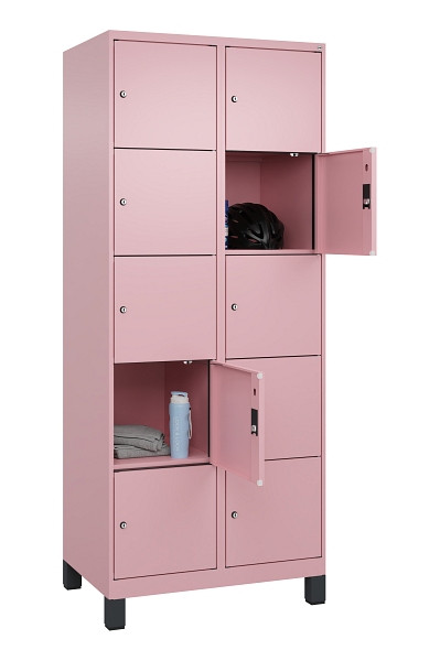 C+P Schließfachschrank Evolo PLUS, mit Füßen, 10 Fächer, 1950x800x500mm, 3015/3, 049010-225 S10024
