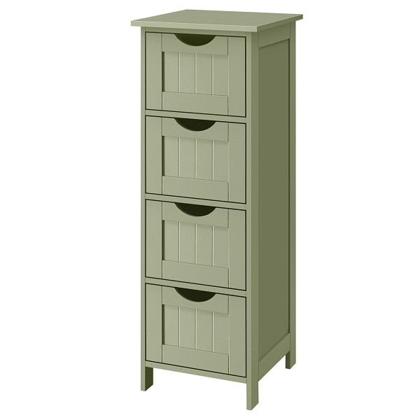 SONGMICS Lagerschrank, Grün, 30x30x82,2 cm, LHC040C02
