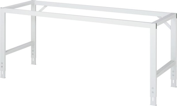 RAU Fahrbarer Arbeitstisch Tom (4 LR), B2000xT1000xH910-1230mm, Buche-Massiv-Platte-25mm, 06-625B10-20-4LF.12