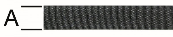 Vormann Klettband einnähbar 20 mm Haken schwarz, VE: 50 Meter, 008586200S