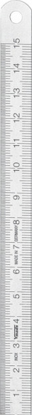 Vogel Germany Stahlmaßstab, Typ B, 1000 x 18 x 0,5 mm, Ablesung von links nach rechts, 1012020100