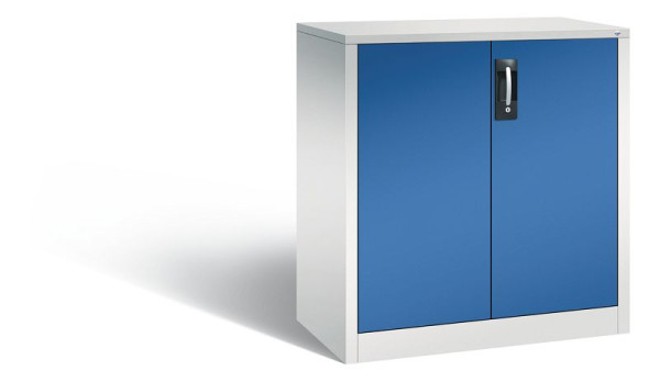 C+P Büro-Drehtürenschrank Acurado, H1000xB930xT500 mm, Grau/Enzianblau, 9286-1200 S10388