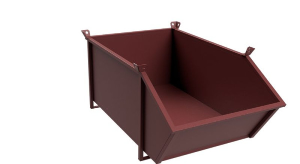 Schake Transportcontainer zur Aufnahme von 1000 l Schüttgut, lackiert RAL8017, 50185