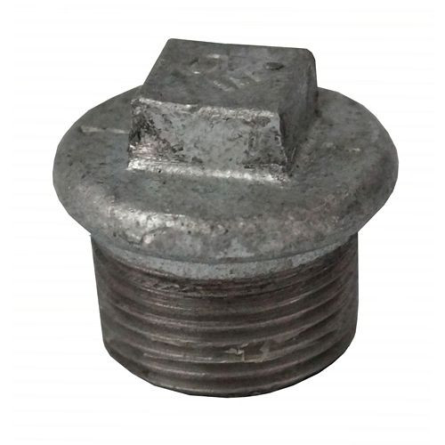 AEROTEC Verschlussstopfen Stopfen mit 4-kant AG 1 Zoll Messing, 20.8900.34-PS