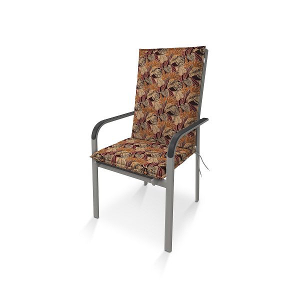 doppler Auflage Midi LIVING ca. 110x48x6 cm, mit Stehsaum, braun, Blätter, 5192154143