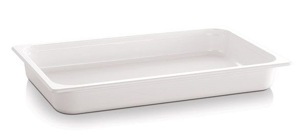 APS GN 1/2 Behälter - ECO LINE-, 32,5 x 26,5 cm, Tiefe: 65 mm, Melamin, weiß, 3,4 Liter, 83757