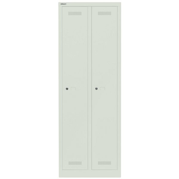 Bisley Garderobenschrank Monobloc™, 2 Abteile je 1 Fach, 644 portland, ML06D1644