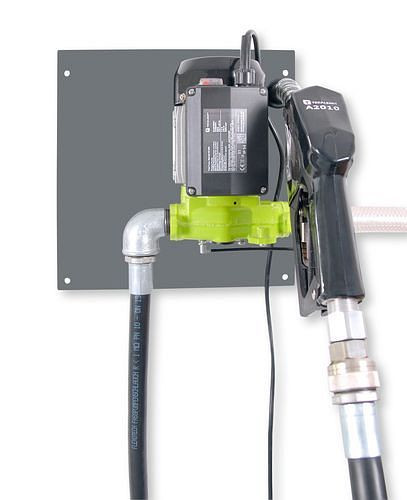 DENIOS Elektrische Fasspumpe TP 6, mit Automatikzapfventil, TT 1600 mm, für Wandmontage, 267642