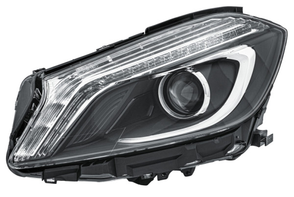HELLA LED/Bi-Xenon-Hauptscheinwerfer, für u.a. Mercedes-Benz A-Class (W176), ECE, für Rechtsverkehr, links, 1EX 010 818-351