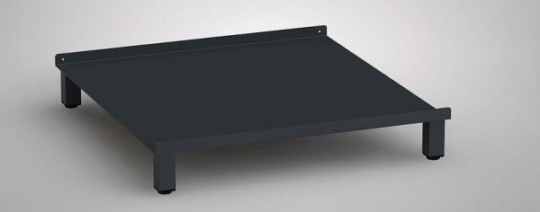 KLW Untergestell mit Trägerblech Höhe 100 mm für Schubladenschrank-Serie SEA (572 x 605 mm), SEA-UG100
