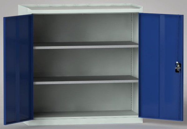 KLW Werkzeugschrank 1000x1000x480mm, 3-seitiger Abrollrand, 2 verstellbare, verzinkte Fachböden, 7FG-NG1000TD-0001XRB