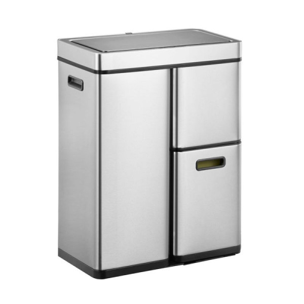 STEIN HGS Mirage Plus Recycler Sensor Abfalleimer, Edelstahl, matt, 30 + 15 + 15 Liter, 83659.0001